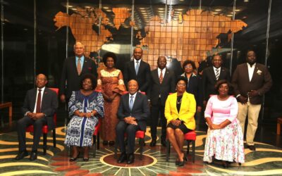 PRESIDENT NANGOLO MBUMBA CORDIAL WELCOME TO LUIZA DAMIÃO